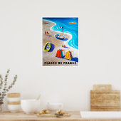 Stranden van Frankrijk Poster (Keuken)