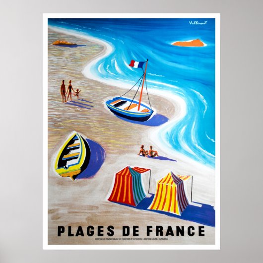 Stranden van Frankrijk Poster (Voorkant)