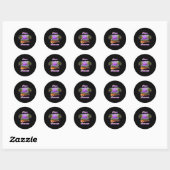 stranden van Hilo Hawaii Ronde Sticker (Vel)