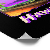Stranden van Kailua-kona Hawaii 1 Poster (Hoek)