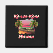 Stranden van Kailua-kona Hawaii Magneet (Voorkant)
