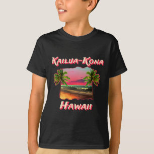 Stranden van Kailua-kona Hawaii T-shirt