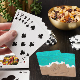 Stranden van Paradise Caribbean Beach Pokerkaarten