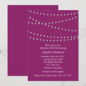 Stranden van parels op Vrijgezellenfeest Magenta Kaart (Voorkant / Achterkant)