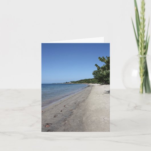 Stranden van Roatan Notecard Kaart (Voorkant)