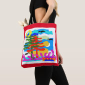 STRANDEN - Zon & Surf - Australië - Rood Tote Bag (Dichtbij)