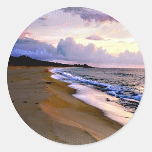 Strandenvelop afdichtingen ronde sticker (Voorkant)