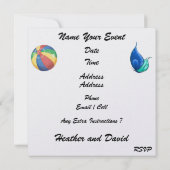 Strandfeest / bruiloft / Afstuderen - SRF Kaart (Achterkant)