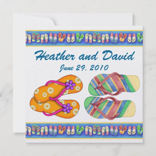 Strandfeest / bruiloft / Afstuderen - SRF Kaart (Voorkant)