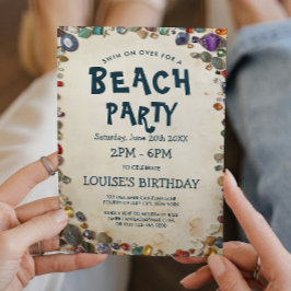 Strandfeest en Diamant Sturen Uitnodiging