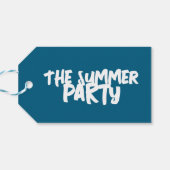Strandfeest in de zomer cadeaulabel (Achterkant Horizontaal)