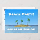 Strandfeest! Kaart (Voorkant / Achterkant)