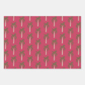 Strandfeest Palmboom Roze Mooie Aangepaste Inpakpapier Vel (Voorkant 2)