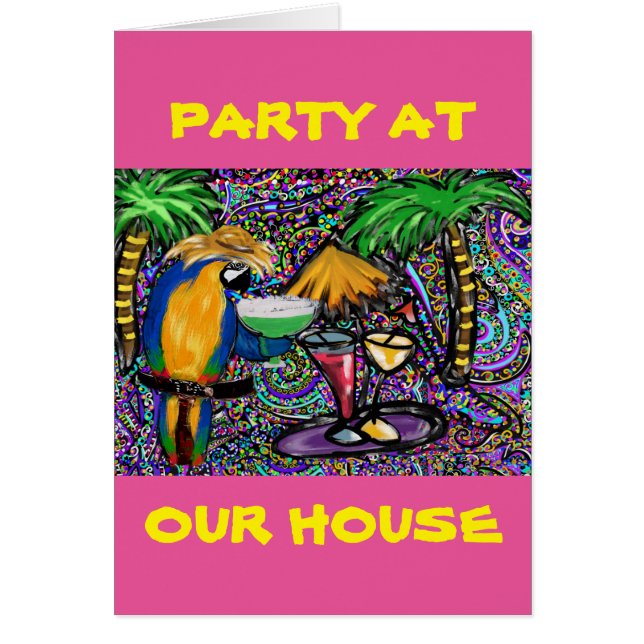 Strandfeest papegaai (Voorkant)