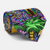 Strandfeest papegaai stropdas (Opgerold)