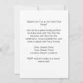 Strandfeest Siamese Cat Beach Tropische zomer Kaart (Achterkant)