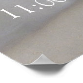 Strandfeesten met witte bloemen en parels poster (Hoek)