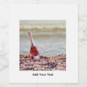 Strandfles Wine Etiket (Enkel label)