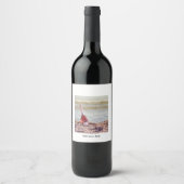 Strandfles Wine Etiket (Voorkant)