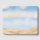 Strandfoto bestemming bruiloft gastenboek (Achterkant)