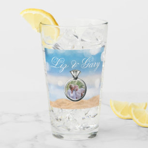 Strandfoto bestemming bruiloft glas
