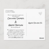 Strandfoto Casual uitgesteld huwelijk Briefkaart (Achterkant)