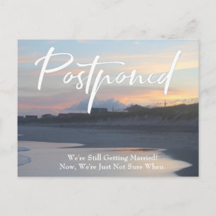 Strandfoto Casual uitgesteld huwelijk Briefkaart