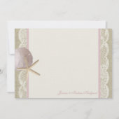  strandfoto Dank u platte Kaart (Achterkant)