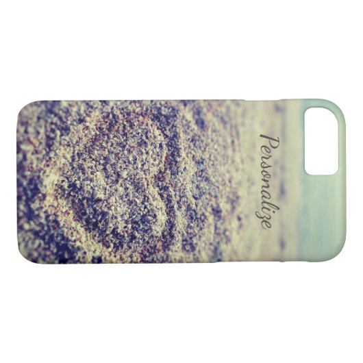  strandfoto Harm in zand iPhone 7 hoesje (Achterkant (Horizontaal))