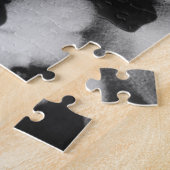 strandfoto, zwart-wit legpuzzel (Zijkant)