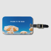 Strandfotocadeau met reisofferte bagagelabel (Voorkant (horizontaal))