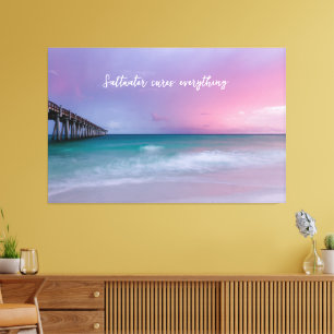 Strandfotografie Decoratie met Reisquote
