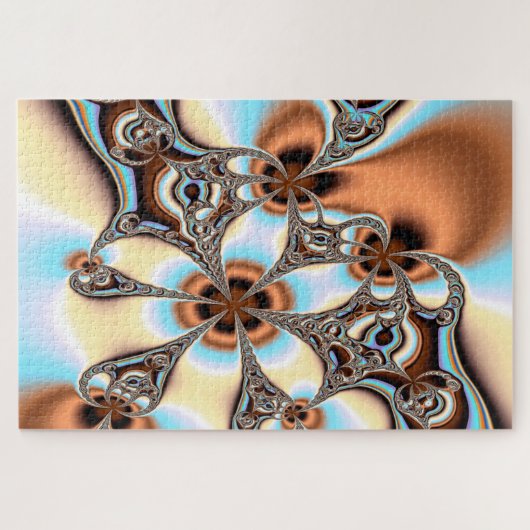 strandfractale puzzel legpuzzel (Horizontaal)