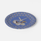 Strandfund T-Shirt Pappteller Papieren Bordje (Gekanteld)