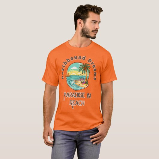 Strandgebonden dromen t-shirt (Voorkant volledig)