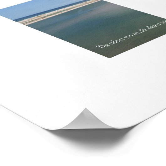 Strandgeluk - met vriendelijke herinnering poster (Hoek)