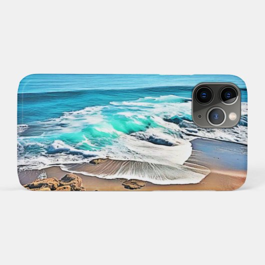 Strandgeluk: Uitzicht op Oceaan Case-Mate iPhone Case (Achterkant (horizontaal))