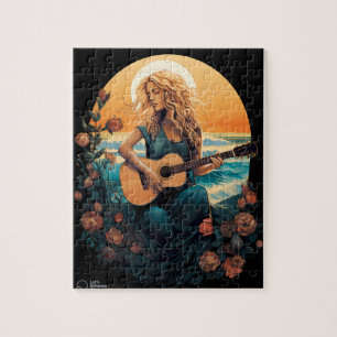 strandgitaar legpuzzel
