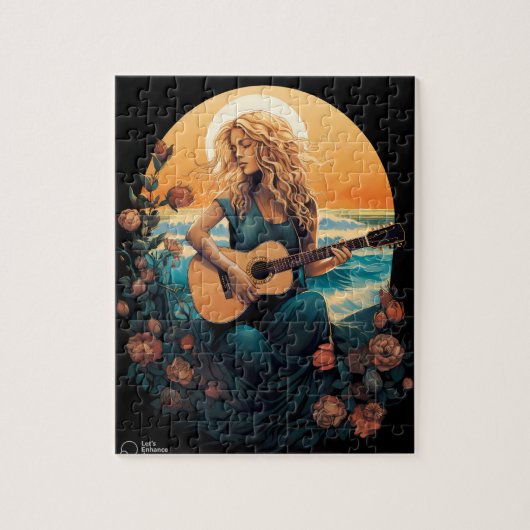 strandgitaar legpuzzel (Verticaal)