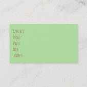 Strandglas, Lake Michigan Kleurrijke Zee Shards Visitekaartje (Achterkant)