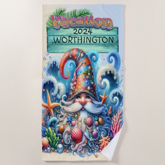 Strandgnoom strandlaken (Voorkant)