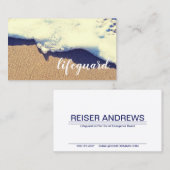 strandgolf van de badmeester visitekaartje (Voorkant / Achterkant)