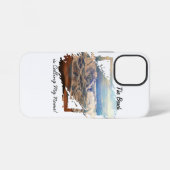 Strandgolven Blauw Personaliseer iPhone Hoesje (Achterkant horizontaal)