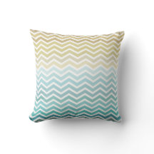 Strandgolven Chevron Zigzag Kussen