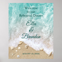 Strandgolven Oefenavond Eetposter Poster