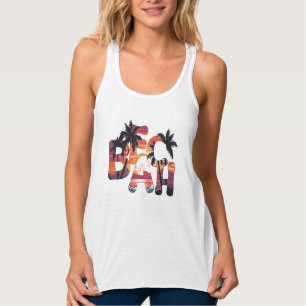 Strandgolven Palmbomen Tanktop