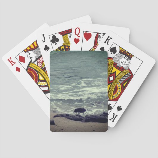 strandgolven pokerkaarten (Achterkant)