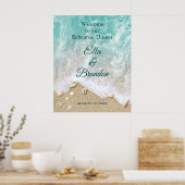 Strandgolven Proefhuwelijksdiner Affiche Poster (Keuken)