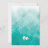 Strandgolven Sandy Toes Salty Kisses Bruiloft Uitn Kaart (Achterkant)