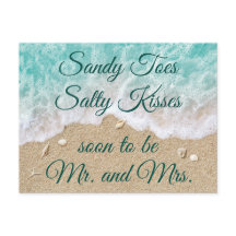 Strandgolven Sandy Toes Salty Kisses Save the Date